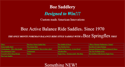 Desktop Screenshot of bozsaddlery.com