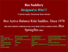 Tablet Screenshot of bozsaddlery.com